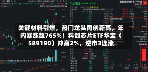 关键材料引爆，热门龙头再创新高，年内暴涨超765%！科创芯片ETF华宝（589190）冲高2%，逆市3连涨-第2张图片